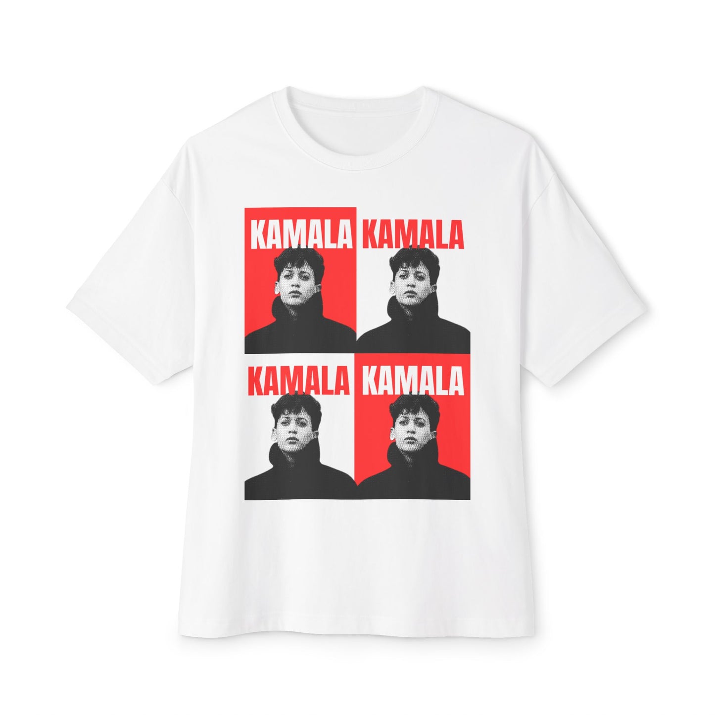 KH24 RED/WHITE - Unisex Oversized Boxy Tee