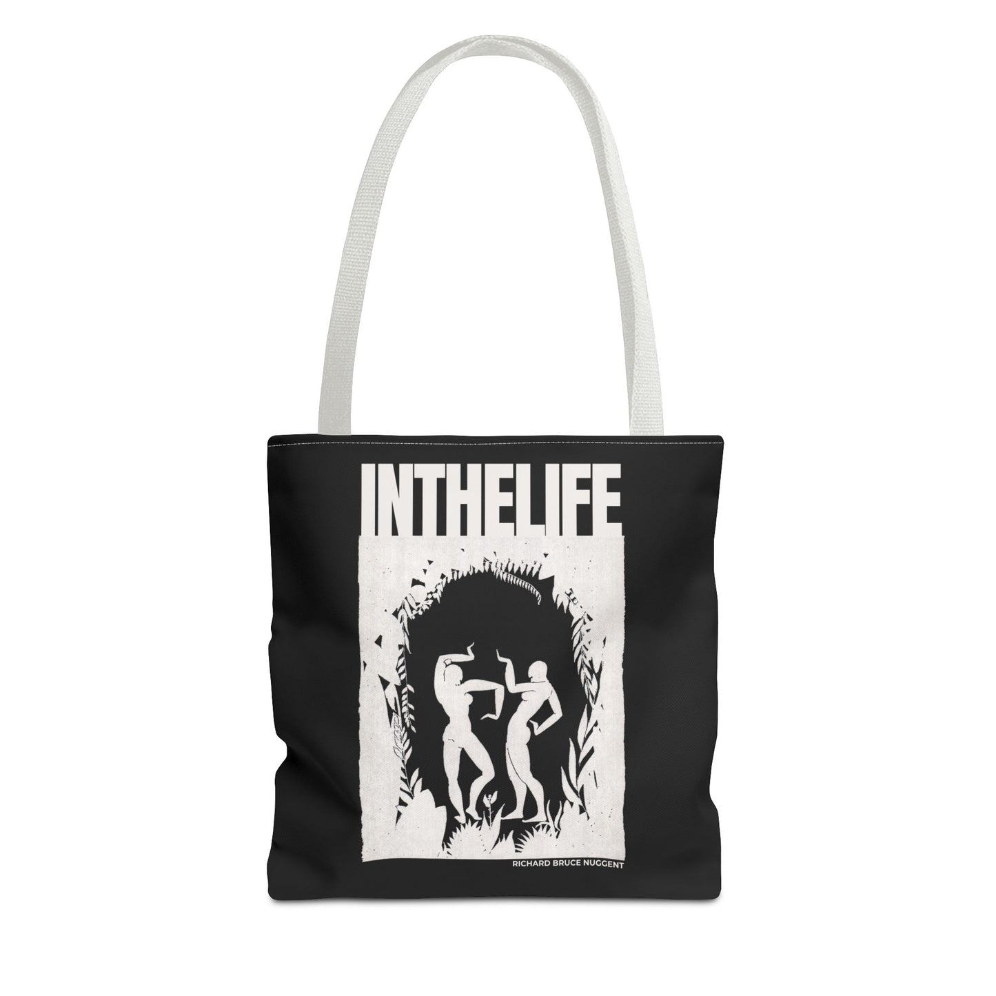 Vintage-Inspired IN THE LIFE Tote Bag - Modern Art Canvas Bag for Everyday Use