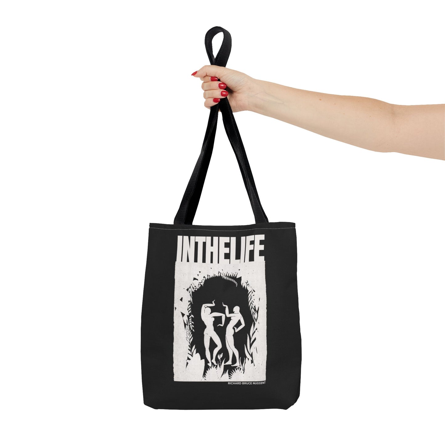 Vintage-Inspired IN THE LIFE Tote Bag - Modern Art Canvas Bag for Everyday Use