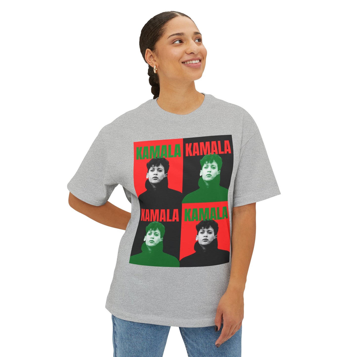 KH24 black red x green- Unisex Oversized Boxy Tee