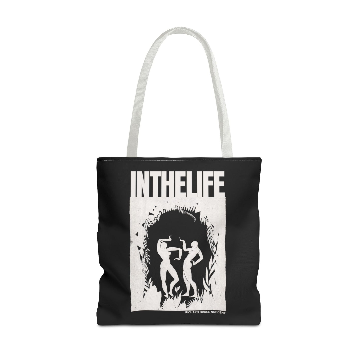 Vintage-Inspired IN THE LIFE Tote Bag - Modern Art Canvas Bag for Everyday Use