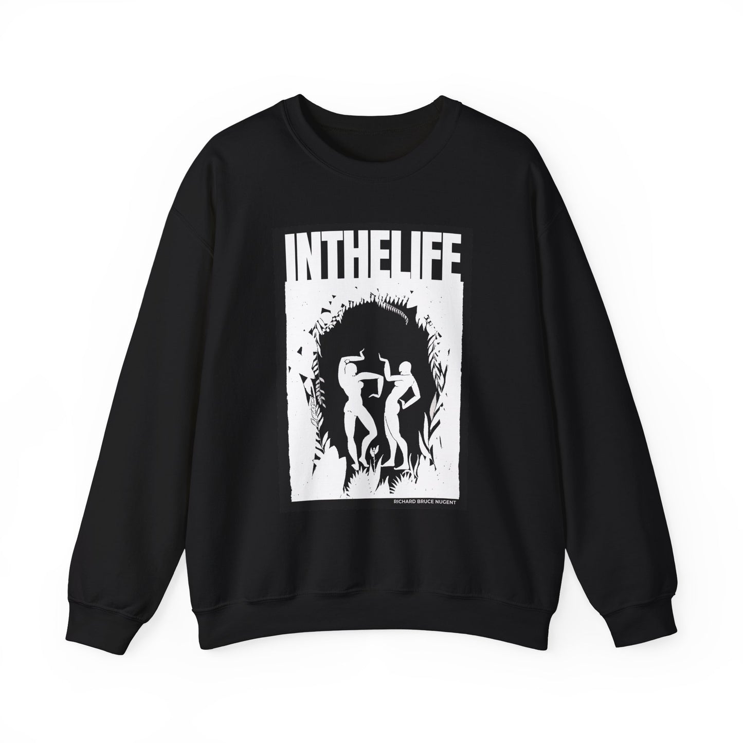 ITLA (BLACK) - Unisex Heavy Blend™ Crewneck Sweatshirt (front only)