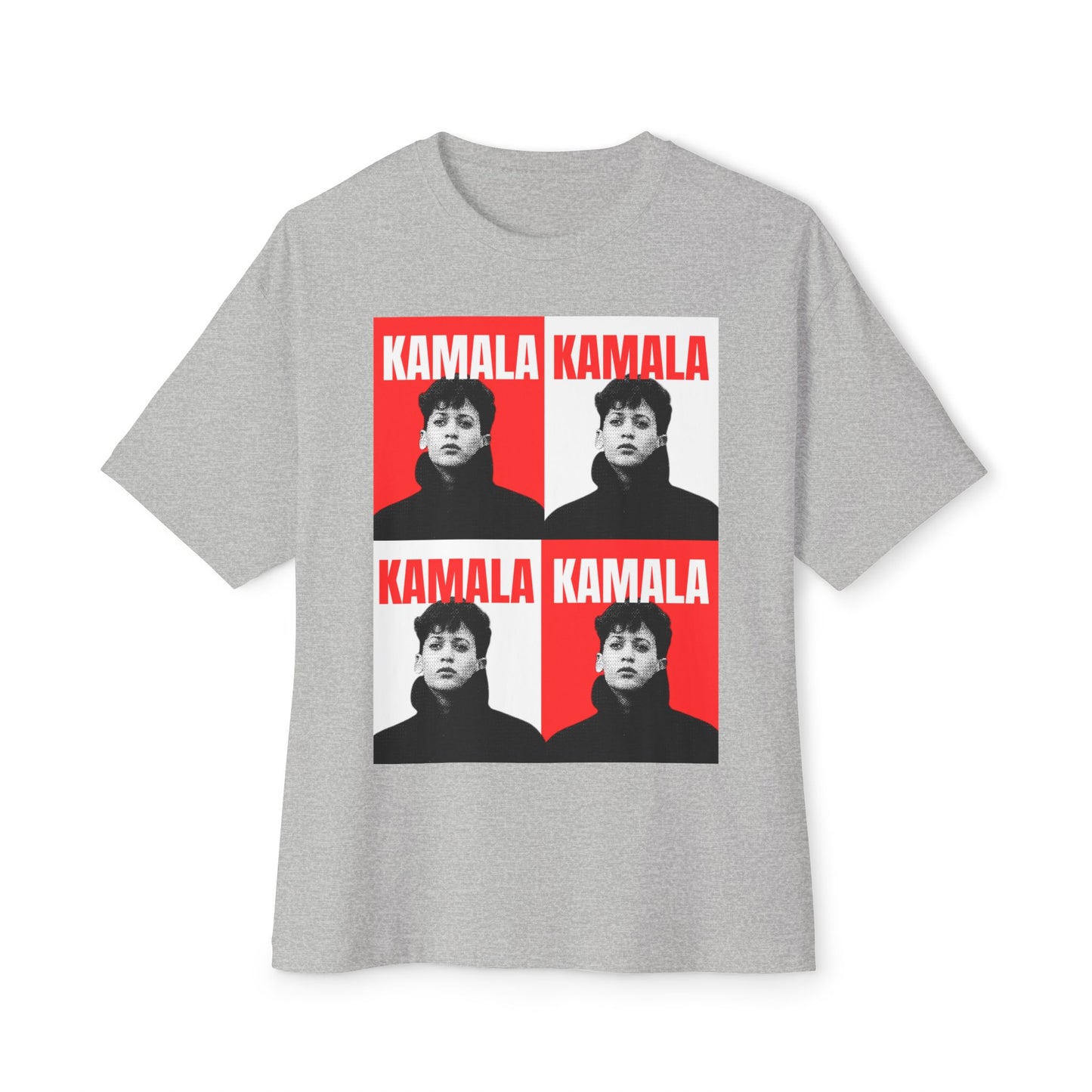 KH24 RED/WHITE - Unisex Oversized Boxy Tee