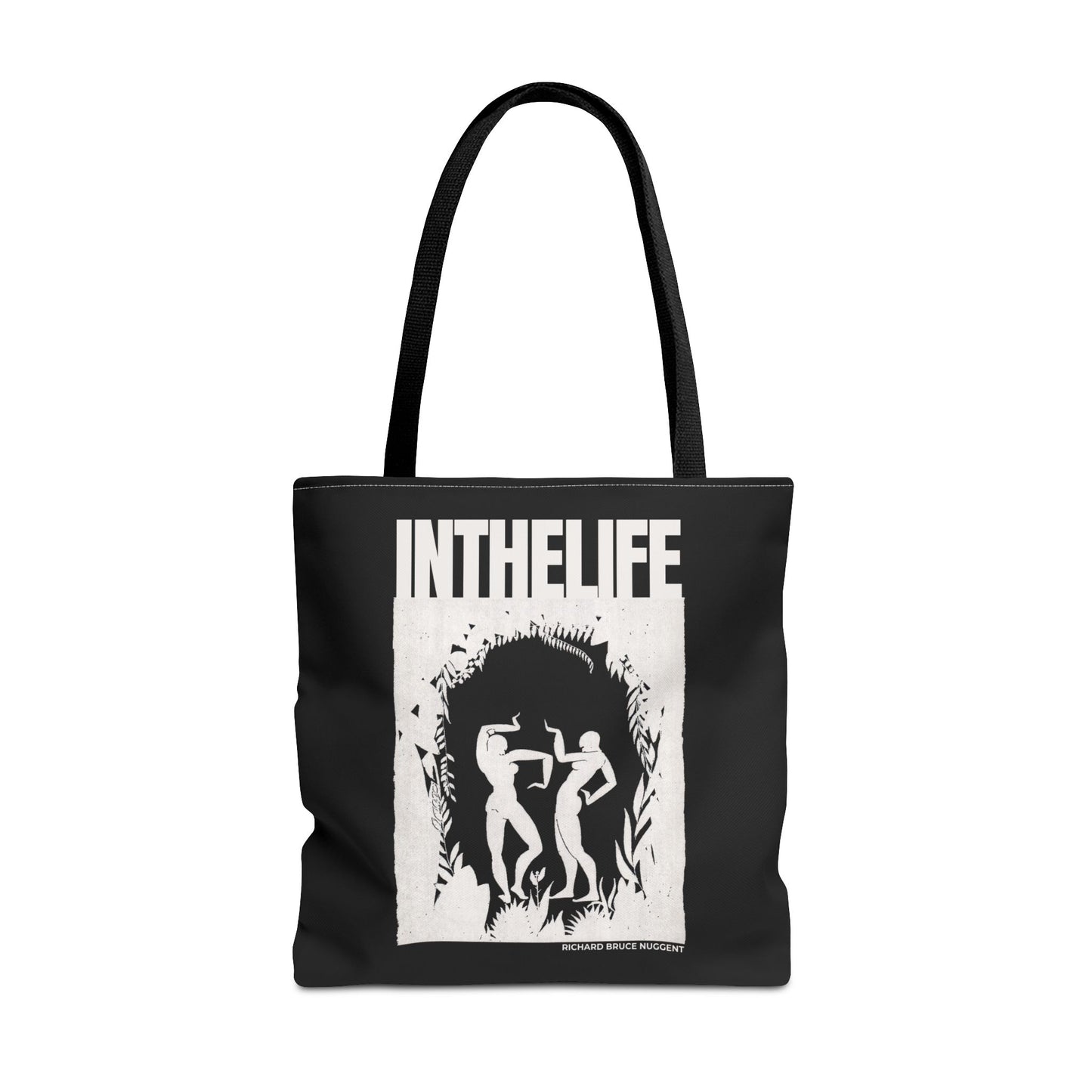 Vintage-Inspired IN THE LIFE Tote Bag - Modern Art Canvas Bag for Everyday Use