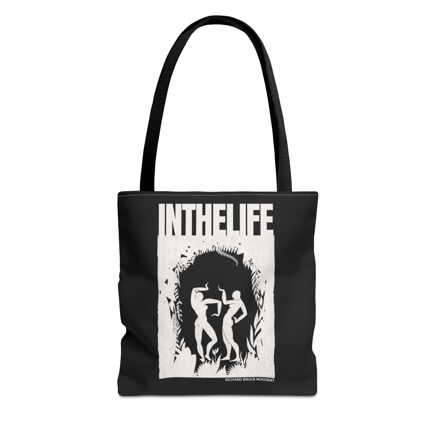 Vintage-Inspired IN THE LIFE Tote Bag - Modern Art Canvas Bag for Everyday Use