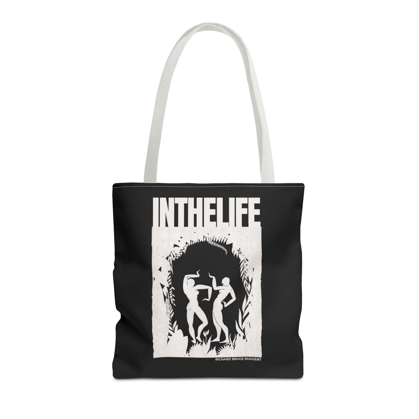 Vintage-Inspired IN THE LIFE Tote Bag - Modern Art Canvas Bag for Everyday Use