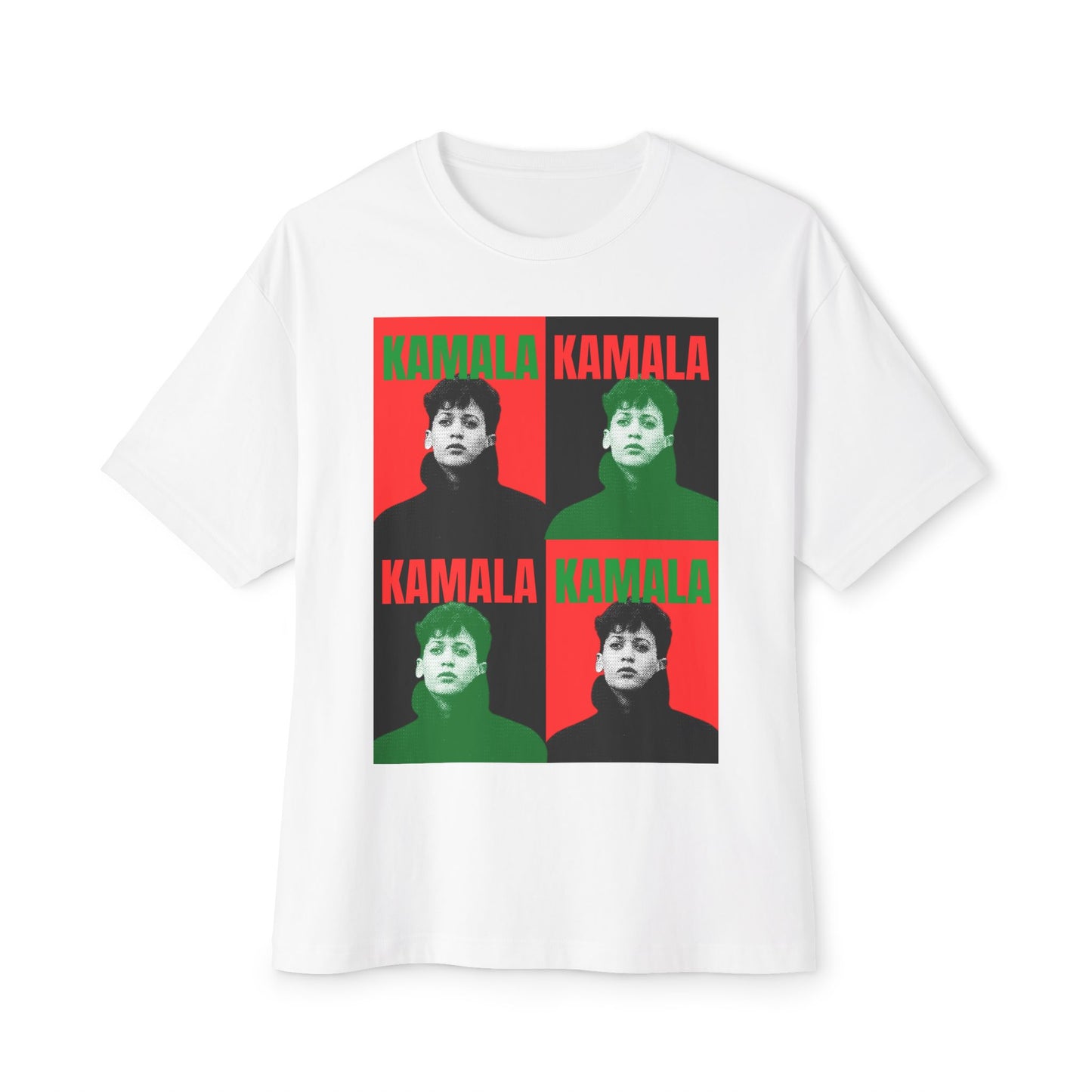 KH24 black red x green- Unisex Oversized Boxy Tee