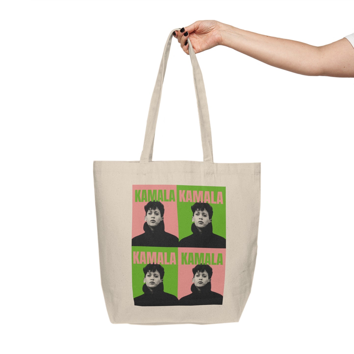 KH24 pink/green Canvas Tote
