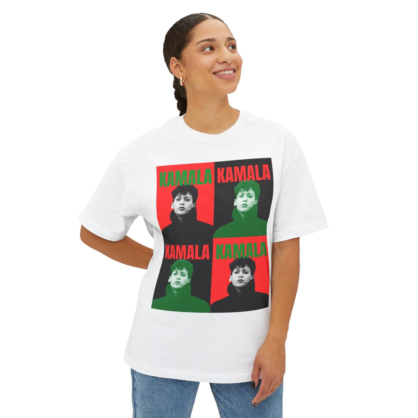 KH24 black red x green- Unisex Oversized Boxy Tee