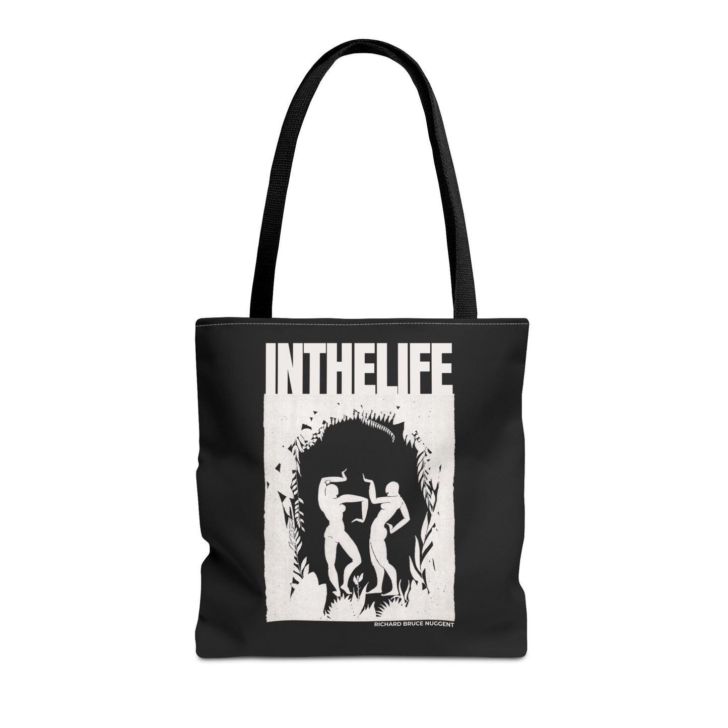 Vintage-Inspired IN THE LIFE Tote Bag - Modern Art Canvas Bag for Everyday Use