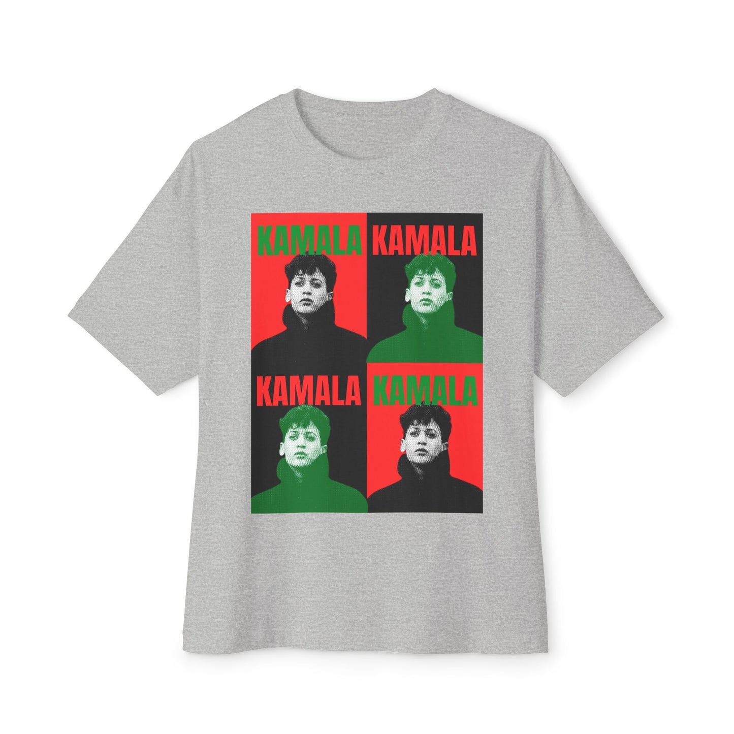 KH24  black red x green- Unisex Oversized Boxy Tee