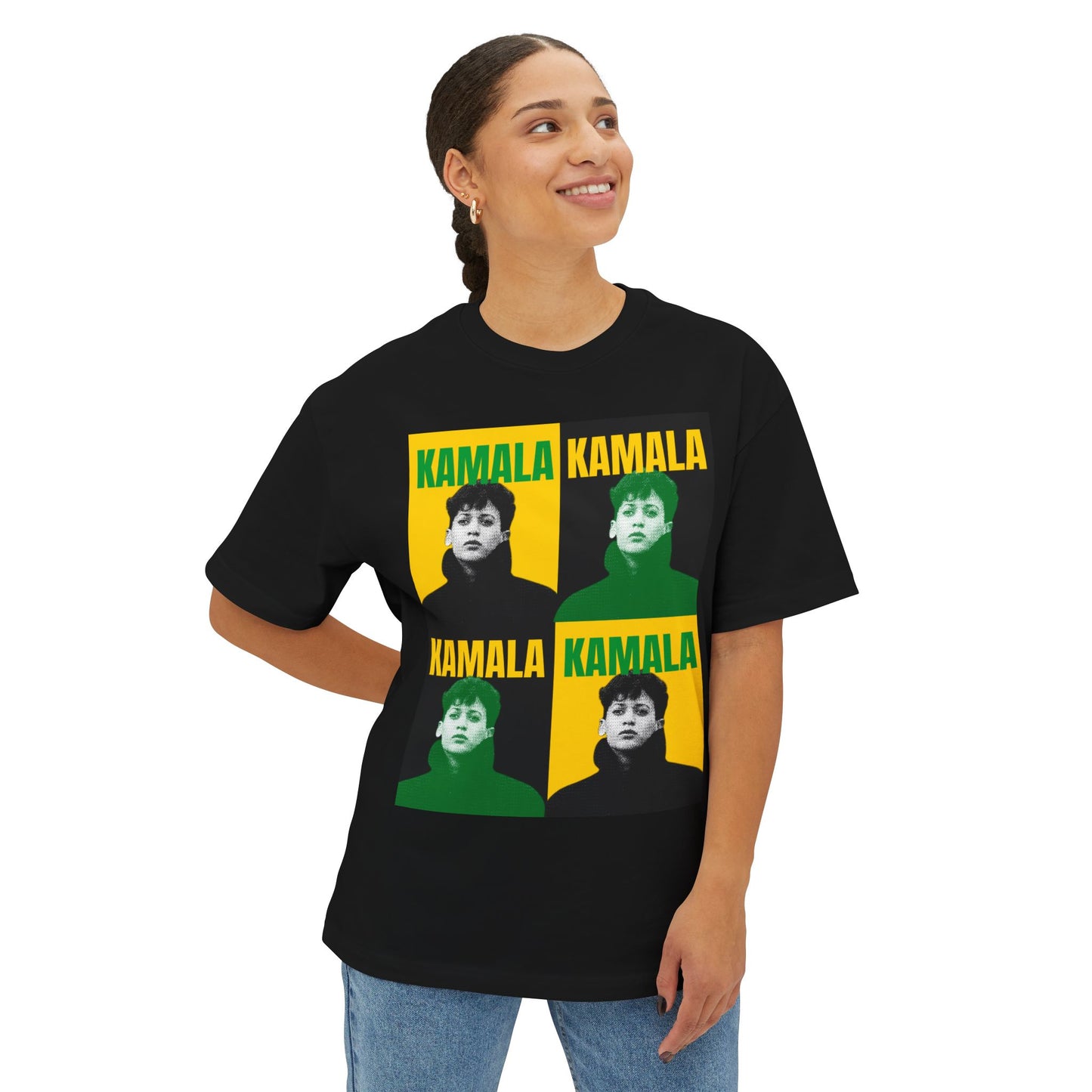 KH24 green/yellow - Unisex Oversized Boxy Tee