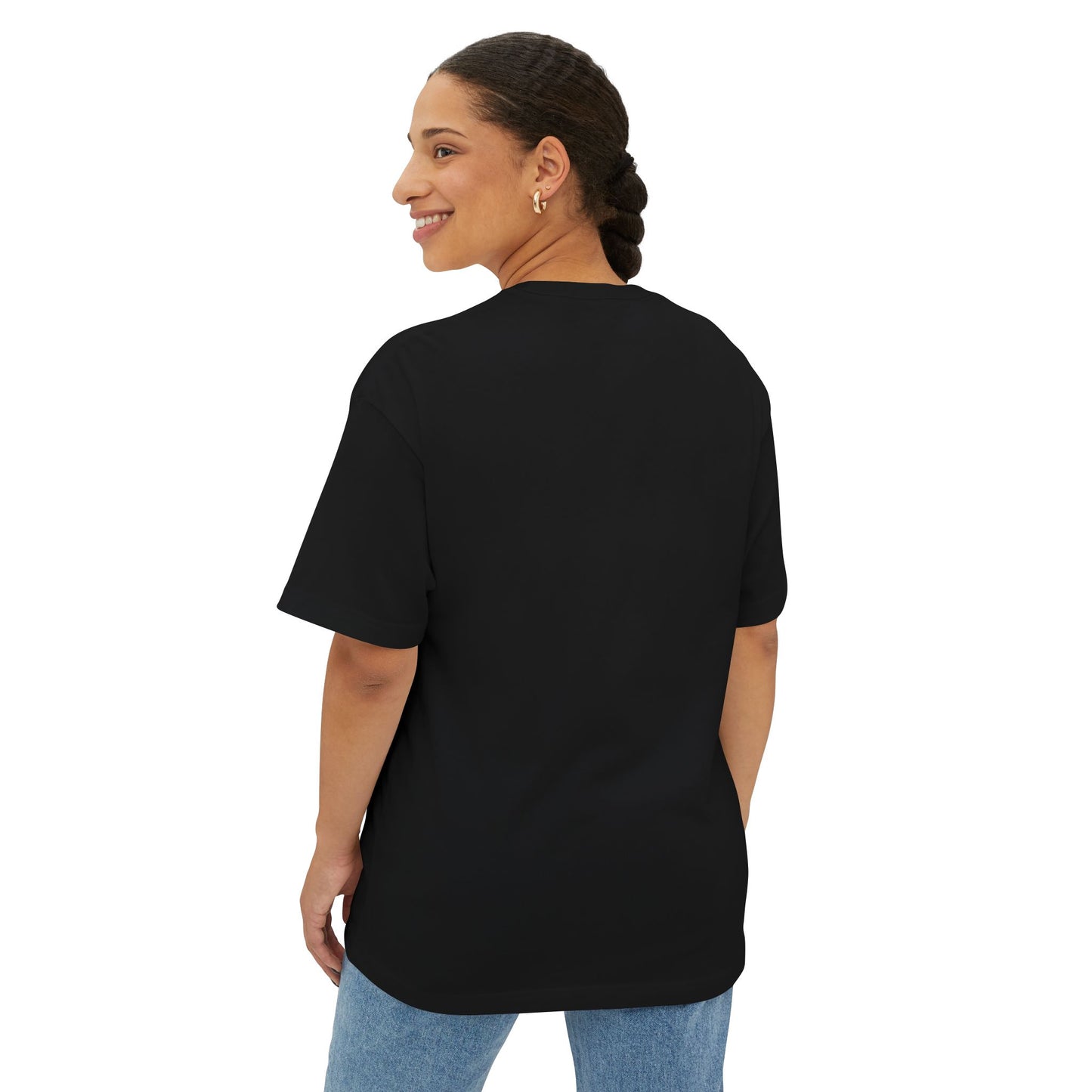 ITLA(BLACK) front only- Unisex Oversized Boxy Tee