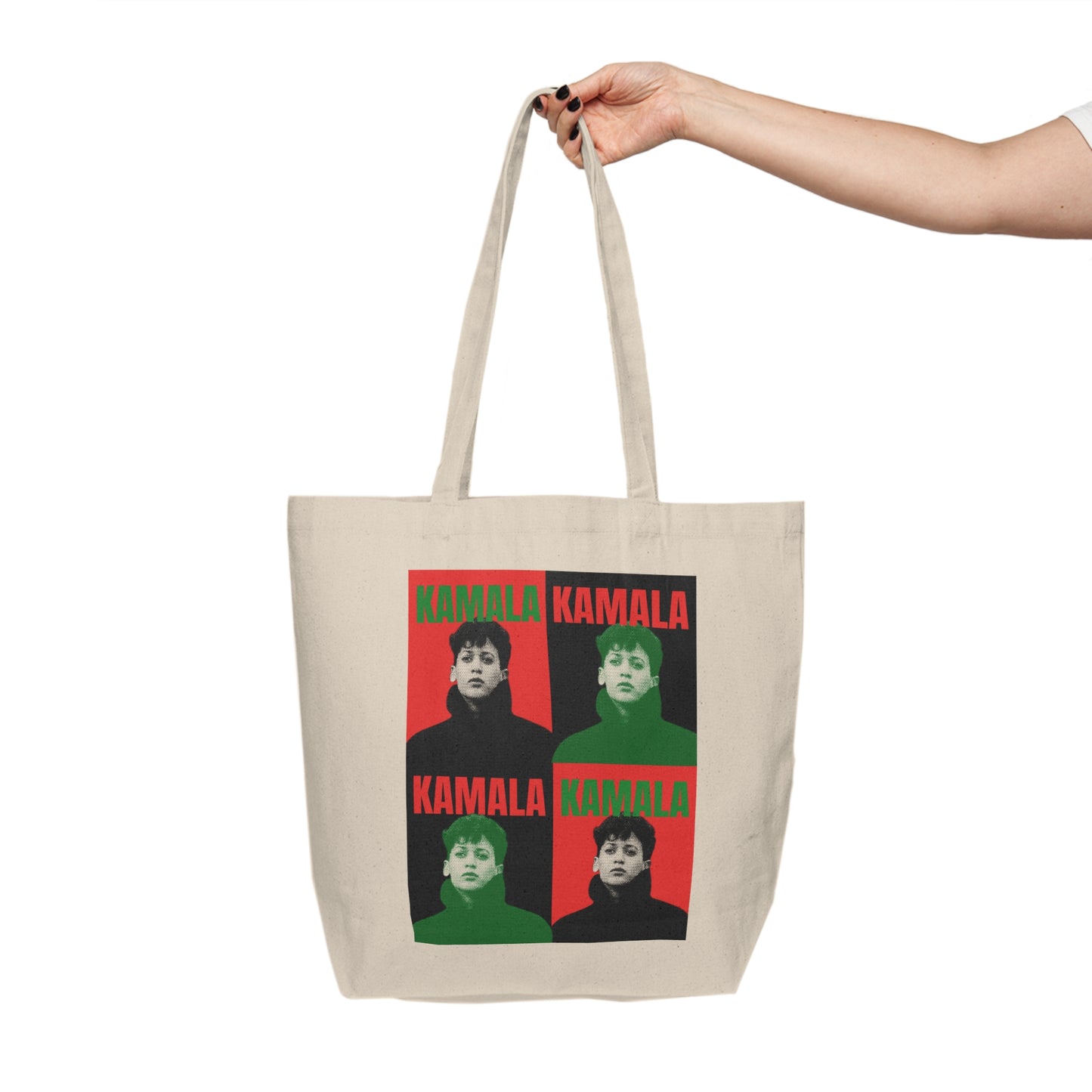 KH24 black red x green Canvas Tote