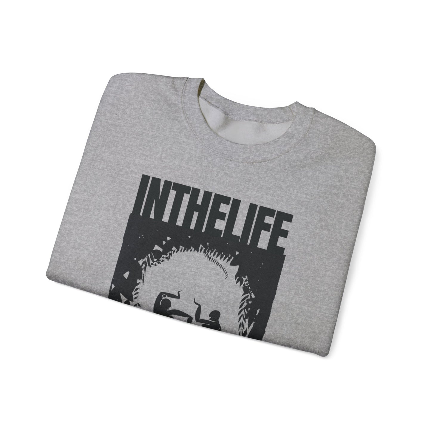 ITLA x Nugent (WHITE) front only - Unisex Heavy Blend™ Crewneck Sweatshirt