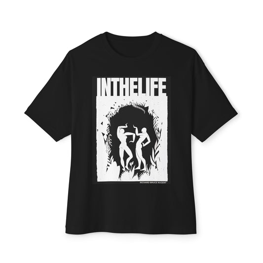 ITLA(BLACK) front only- Unisex Oversized Boxy Tee