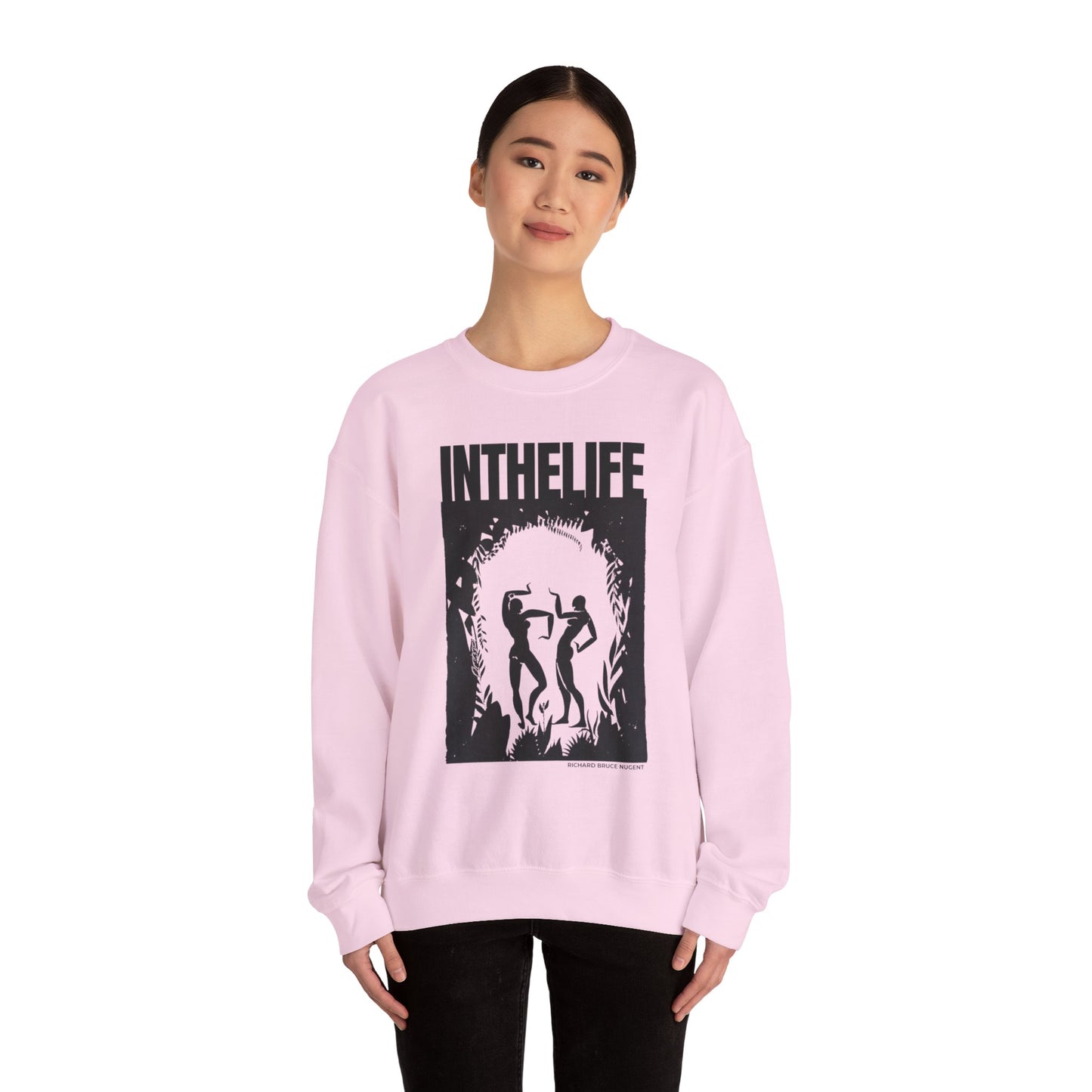 ITLA x Nugent (WHITE) front only - Unisex Heavy Blend™ Crewneck Sweatshirt