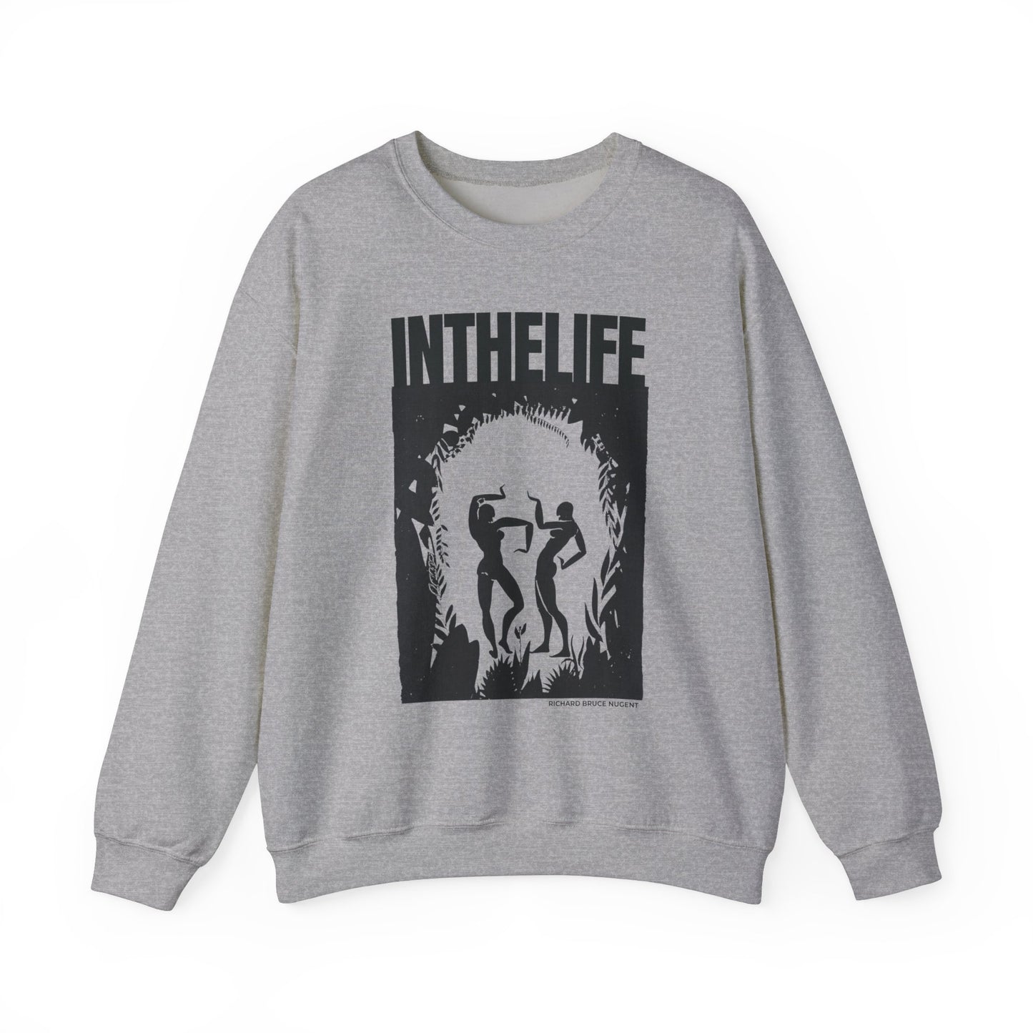 ITLA x Nugent (WHITE) front only - Unisex Heavy Blend™ Crewneck Sweatshirt