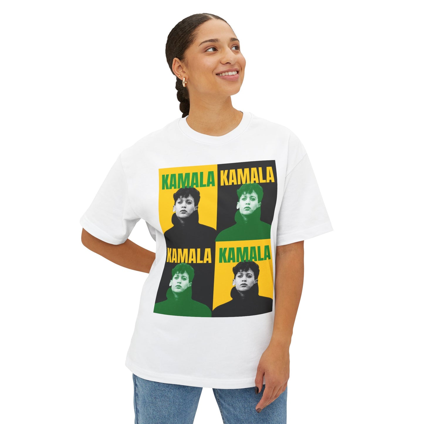 KH24 green/yellow - Unisex Oversized Boxy Tee