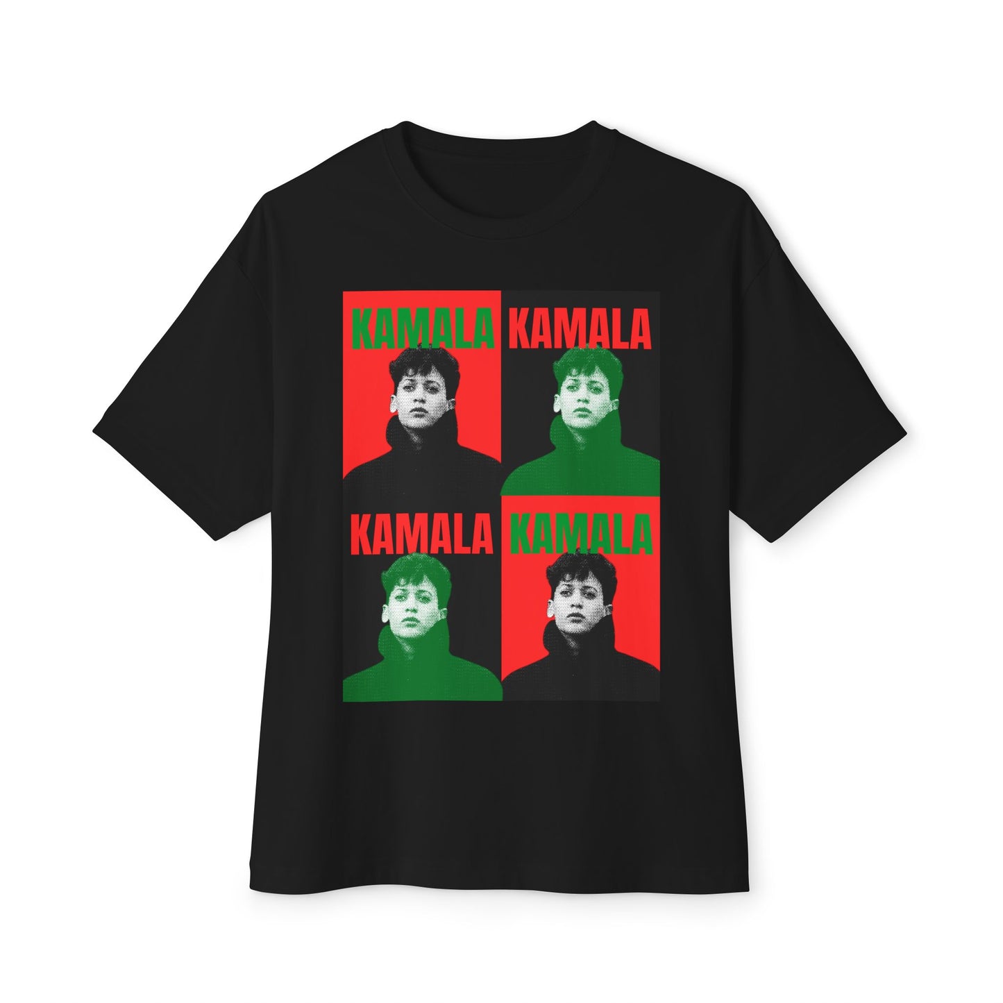 KH24  black red x green- Unisex Oversized Boxy Tee