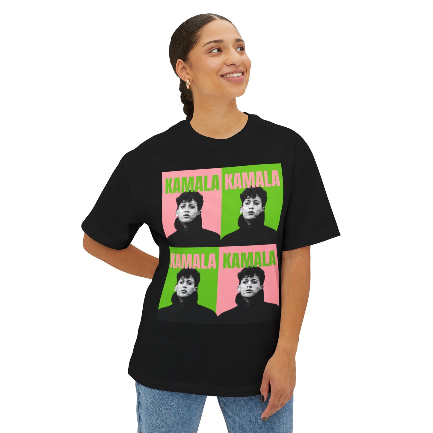 KH24 PINK/GREEN Unisex Oversized Boxy Tee