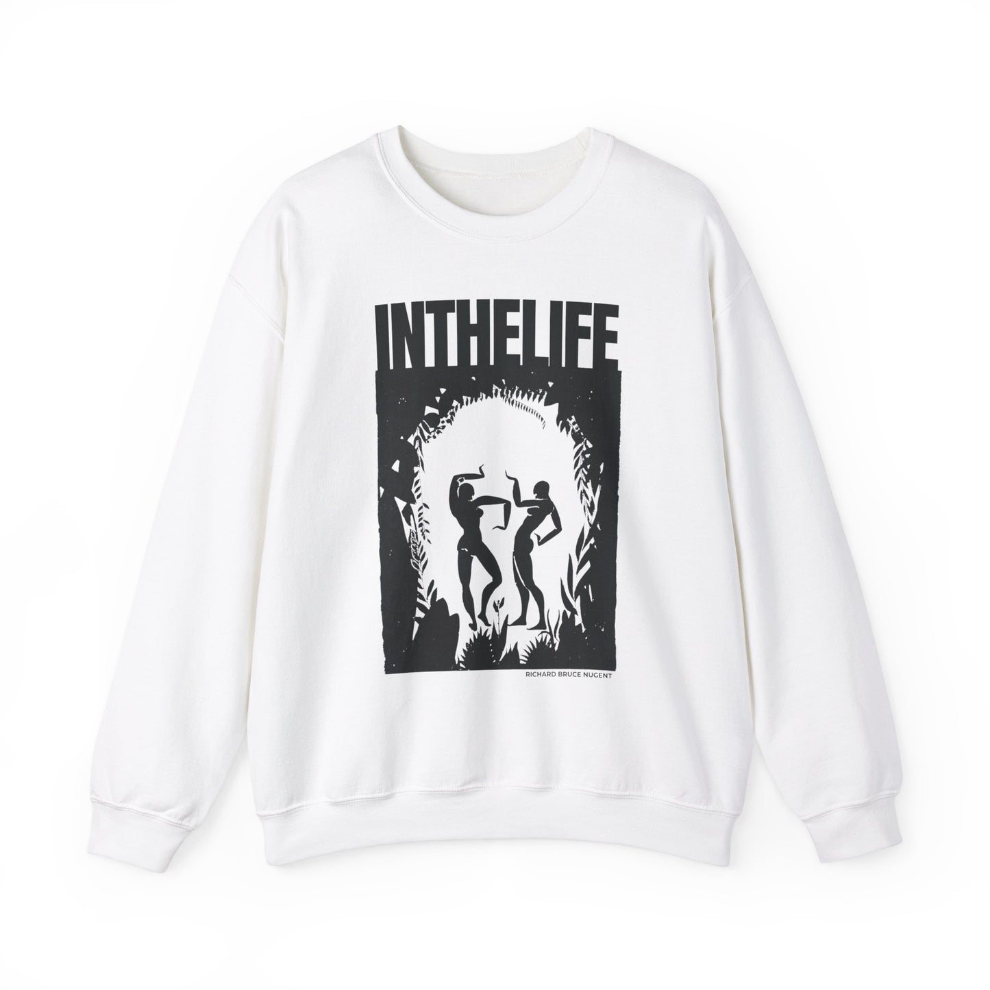 ITLA x Nugent (WHITE) front only - Unisex Heavy Blend™ Crewneck Sweatshirt