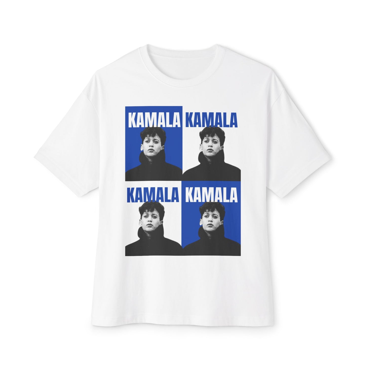 K24 BLUE/WHITE - Unisex Oversized Boxy Tee