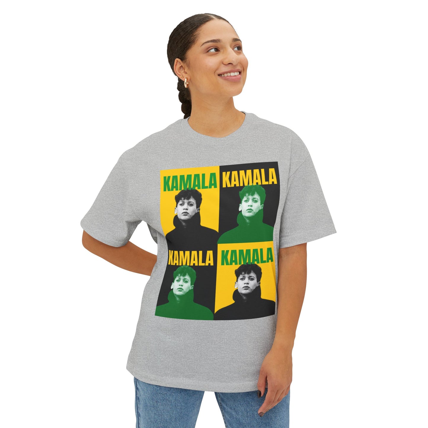 KH24 green/yellow - Unisex Oversized Boxy Tee